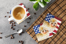 Load image into Gallery viewer, Morkie Patriotic Foam Coaster  BB9668FC
