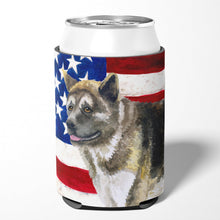 Load image into Gallery viewer, American Akita Patriotic Can or Bottle Hugger BB9669CC