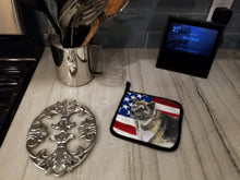 Load image into Gallery viewer, American Akita Patriotic Pot Holders - Set of 2 - Heat-Resistant Kitchen Essentials BB9669PTHD