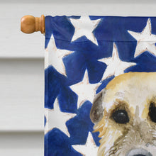 Load image into Gallery viewer, Irish Wolfhound Patriotic Flag Canvas House Size BB9670CHF