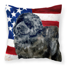 Load image into Gallery viewer, Newfoundland Patriotic Fabric Decorative Pillow BB9671PW1818