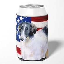 Load image into Gallery viewer, Borzoi Patriotic Can or Bottle Hugger BB9672CC