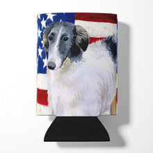 Load image into Gallery viewer, Borzoi Patriotic Can or Bottle Hugger BB9672CC