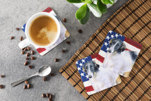 Load image into Gallery viewer, Borzoi Patriotic Foam Coaster  BB9672FC