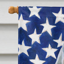 Load image into Gallery viewer, Weimaraner Patriotic Flag Canvas House Size BB9674CHF