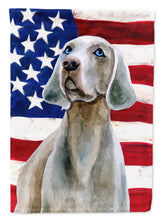 Load image into Gallery viewer, Weimaraner Patriotic Garden Flag - Outdoor Decorative Yard Flag BB9674GF