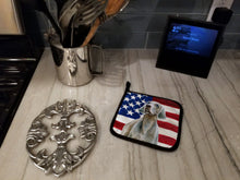 Load image into Gallery viewer, Weimaraner Patriotic Pot Holders - Set of 2 - Heat-Resistant Kitchen Essentials BB9674PTHD