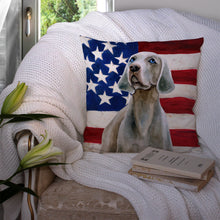 Load image into Gallery viewer, Weimaraner Patriotic Throw Pillow - 14x14 Decorative Pillow – Art for Your Home &amp; Patio BB9674PW1414