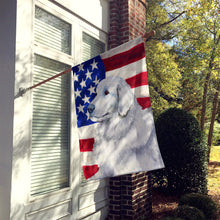 Load image into Gallery viewer, Maremma Sheepdog Patriotic Flag Canvas House Size BB9675CHF