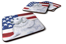 Load image into Gallery viewer, Maremma Sheepdog Patriotic Foam Coaster  BB9675FC