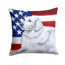Load image into Gallery viewer, Maremma Sheepdog Patriotic Throw Pillow - 14x14 Decorative Pillow – Art for Your Home &amp; Patio BB9675PW1414