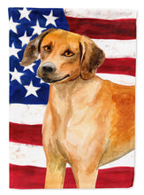 Load image into Gallery viewer, Rhodesian Ridgeback Patriotic Flag Canvas House Size BB9676CHF
