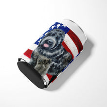 Load image into Gallery viewer, Black Russian Terrier Patriotic Can or Bottle Hugger BB9677CC