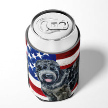 Load image into Gallery viewer, Black Russian Terrier Patriotic Can or Bottle Hugger BB9677CC