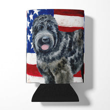 Load image into Gallery viewer, Black Russian Terrier Patriotic Can or Bottle Hugger BB9677CC