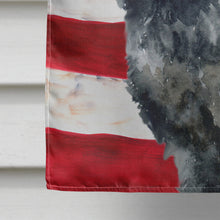 Load image into Gallery viewer, Black Russian Terrier Patriotic Flag Canvas House Size BB9677CHF