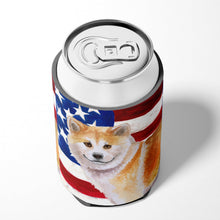 Load image into Gallery viewer, Shiba Inu Patriotic Can or Bottle Hugger BB9678CC