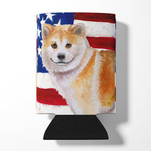 Load image into Gallery viewer, Shiba Inu Patriotic Can or Bottle Hugger BB9678CC