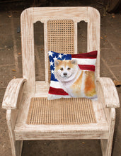 Load image into Gallery viewer, Shiba Inu Patriotic Fabric Decorative Pillow BB9678PW1818