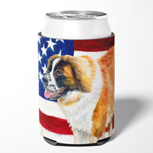 Load image into Gallery viewer, Saint Bernard Patriotic Can or Bottle Hugger BB9679CC