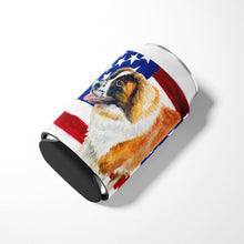 Load image into Gallery viewer, Saint Bernard Patriotic Can or Bottle Hugger BB9679CC
