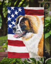 Load image into Gallery viewer, Saint Bernard Patriotic Garden Flag - Outdoor Decorative Yard Flag BB9679GF