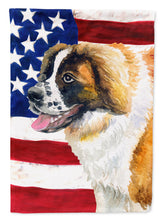 Load image into Gallery viewer, Saint Bernard Patriotic Garden Flag - Outdoor Decorative Yard Flag BB9679GF