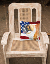 Load image into Gallery viewer, Saint Bernard Patriotic Fabric Decorative Pillow BB9679PW1818
