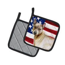 Load image into Gallery viewer, Thai Ridgeback Patriotic Pot Holders - Set of 2 - Heat-Resistant Kitchen Essentials BB9680PTHD