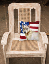 Load image into Gallery viewer, Thai Ridgeback Patriotic Fabric Decorative Pillow BB9680PW1818