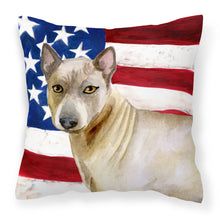 Load image into Gallery viewer, Thai Ridgeback Patriotic Fabric Decorative Pillow BB9680PW1818