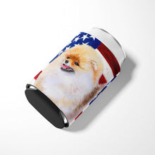 Load image into Gallery viewer, Pomeranian Patriotic Can or Bottle Hugger BB9682CC