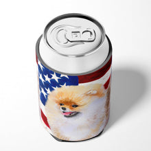 Load image into Gallery viewer, Pomeranian Patriotic Can or Bottle Hugger BB9682CC