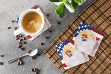 Load image into Gallery viewer, Pomeranian Patriotic Foam Coaster  BB9682FC