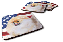 Load image into Gallery viewer, Pomeranian Patriotic Foam Coaster  BB9682FC