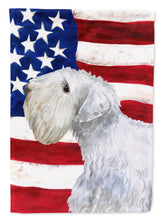 Load image into Gallery viewer, Sealyham Terrier Patriotic Garden Flag - Outdoor Decorative Yard Flag BB9684GF