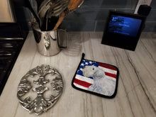 Load image into Gallery viewer, Sealyham Terrier Patriotic Pot Holders - Set of 2 - Heat-Resistant Kitchen Essentials BB9684PTHD
