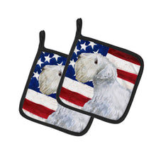 Load image into Gallery viewer, Sealyham Terrier Patriotic Pot Holders - Set of 2 - Heat-Resistant Kitchen Essentials BB9684PTHD