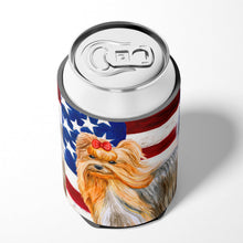 Load image into Gallery viewer, Yorkshire Terrier Patriotic Can or Bottle Hugger BB9685CC