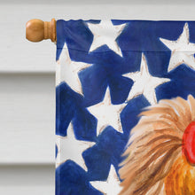 Load image into Gallery viewer, Yorkshire Terrier Patriotic Flag Canvas House Size BB9685CHF