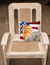 Load image into Gallery viewer, Yorkshire Terrier Patriotic Fabric Decorative Pillow BB9685PW1818