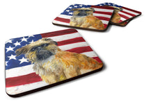 Load image into Gallery viewer, Brussels Griffon Patriotic Foam Coaster  BB9687FC