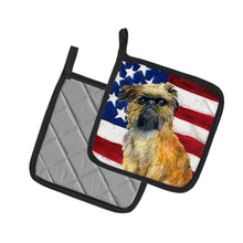 Load image into Gallery viewer, Brussels Griffon Patriotic Pot Holders - Set of 2 - Heat-Resistant Kitchen Essentials BB9687PTHD