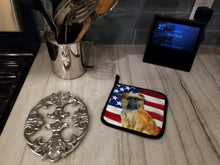 Load image into Gallery viewer, Brussels Griffon Patriotic Pot Holders - Set of 2 - Heat-Resistant Kitchen Essentials BB9687PTHD