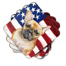 Load image into Gallery viewer, French Bulldog Patriotic Foam Coaster  BB9688FC
