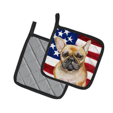 Load image into Gallery viewer, French Bulldog Patriotic Pot Holders - Set of 2 - Heat-Resistant Kitchen Essentials BB9688PTHD