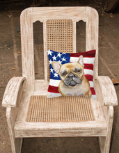 Load image into Gallery viewer, French Bulldog Patriotic Fabric Decorative Pillow BB9688PW1818