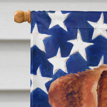 Load image into Gallery viewer, Jack Russell Terrier Patriotic Flag Canvas House Size BB9689CHF