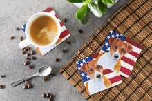 Load image into Gallery viewer, Jack Russell Terrier Patriotic Foam Coaster  BB9689FC