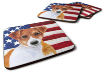 Load image into Gallery viewer, Jack Russell Terrier Patriotic Foam Coaster  BB9689FC